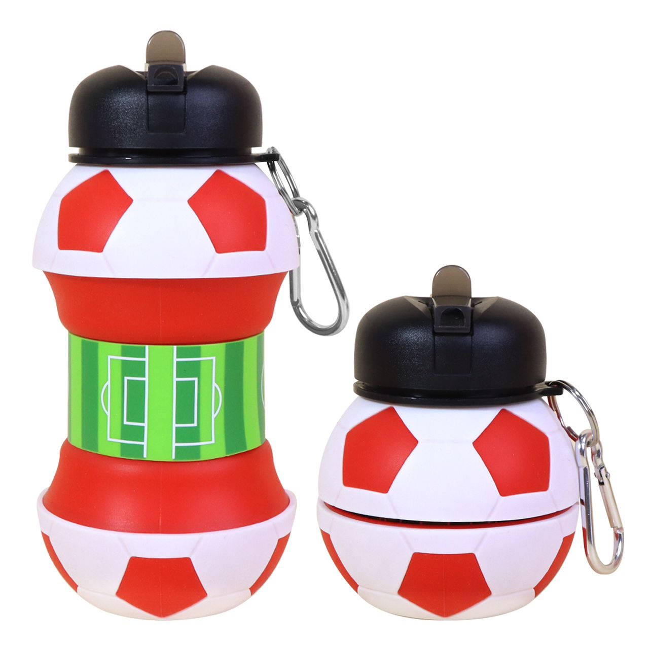Voetbal Drinkfles (Rood)