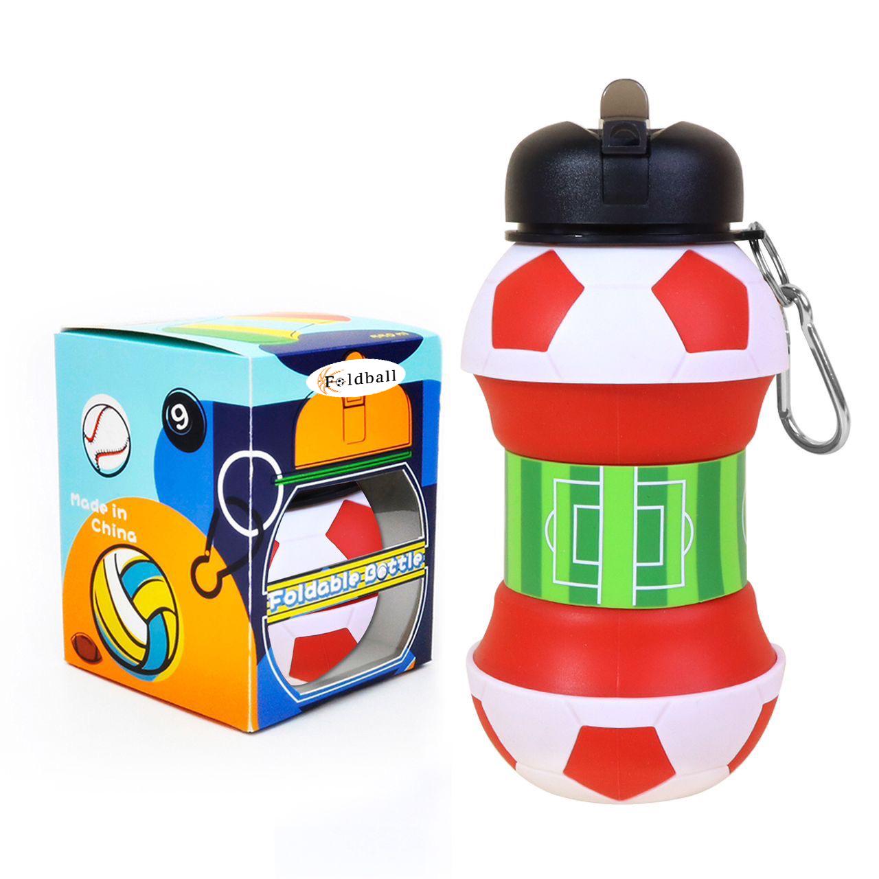 Voetbal Drinkfles (Rood)